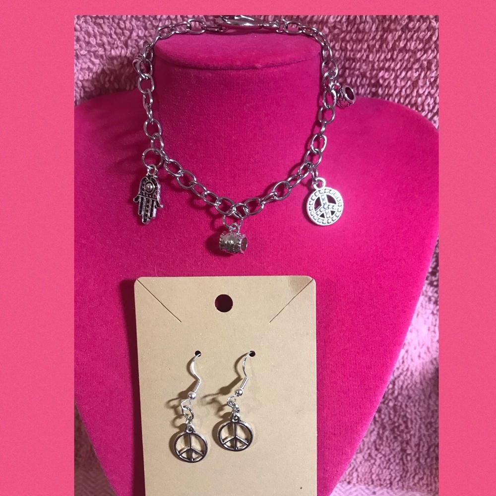 Conjunto de pulsera y pantallas.